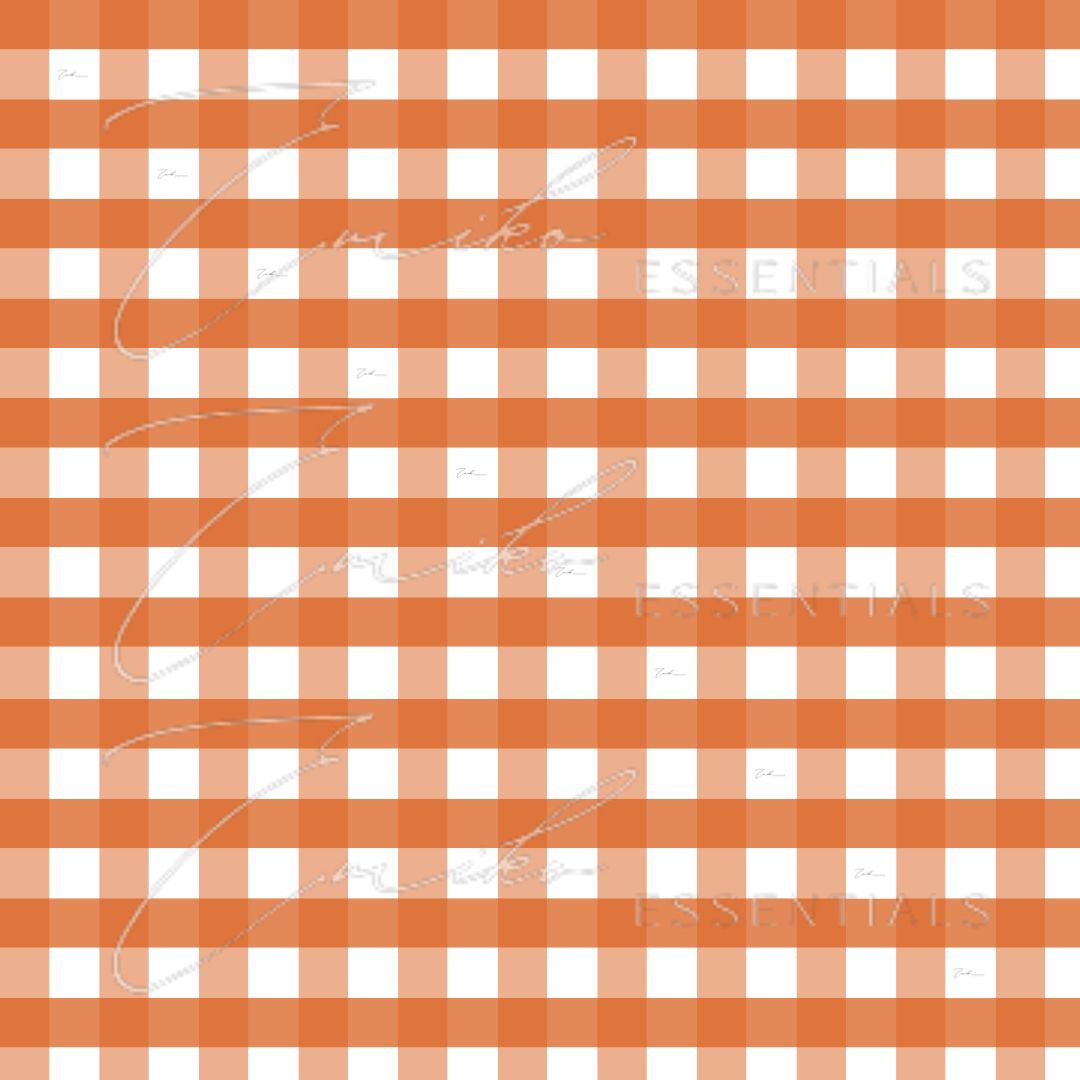 Pumpkin Gingham Poly Mailers